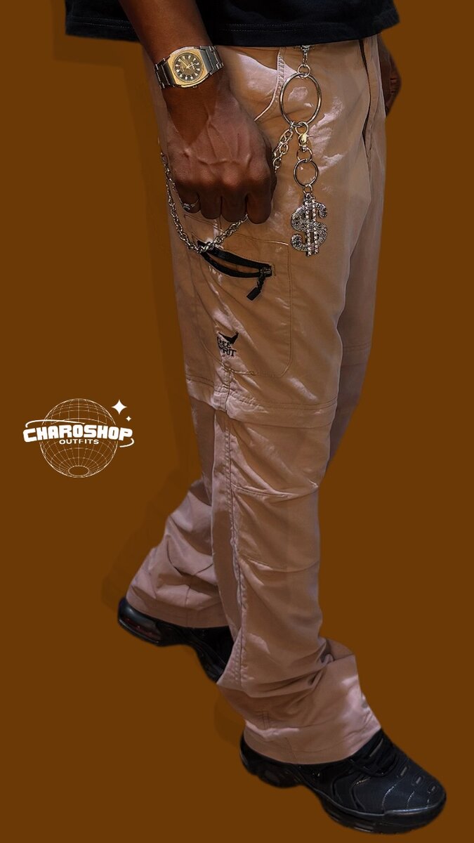 Pantalon cargo beige tendance