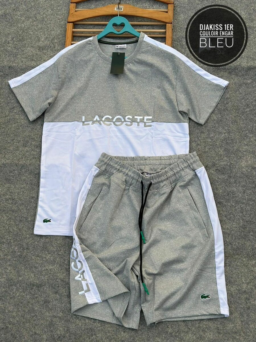 Ensemble complet cuilotre lacoste pour homme