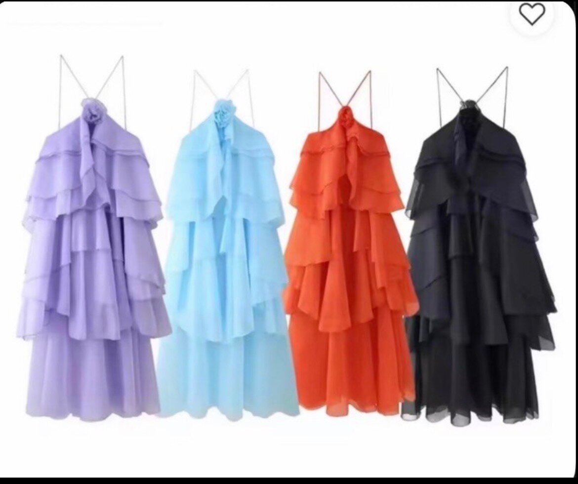 Robe maxi à volants élégante
