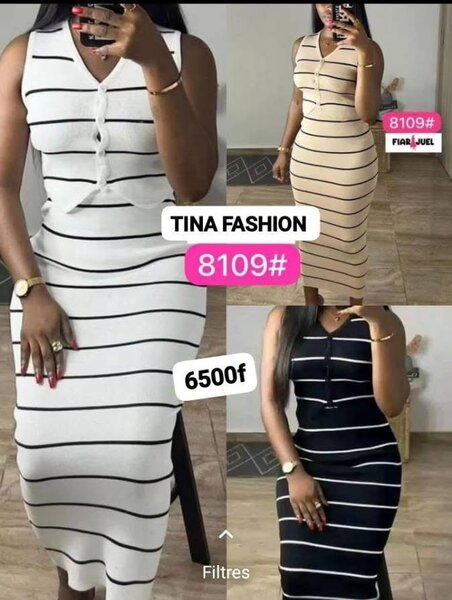 Robe rayée Tina Fashion