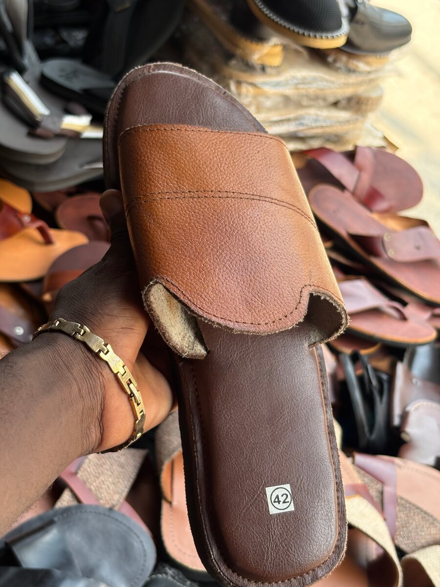 Sandales en cuir homme confort