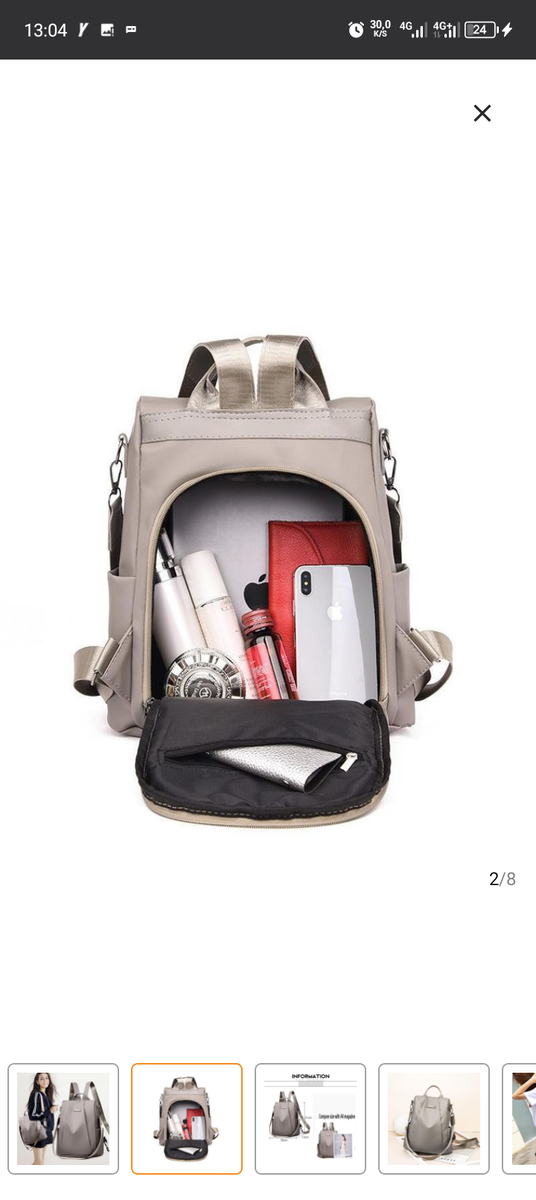 Sac à dos antivol élégant