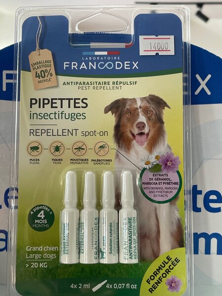 Pipettes insectifuges