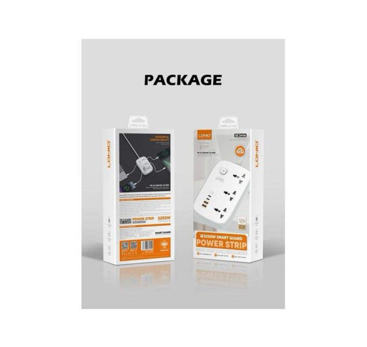 MULTIPRISE LDNIO 3 PRISES 65 W