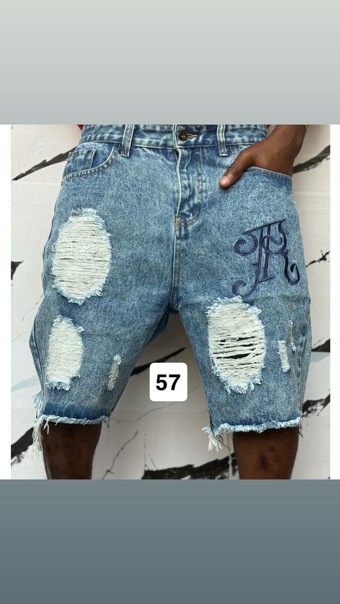 Short en jean décontracté