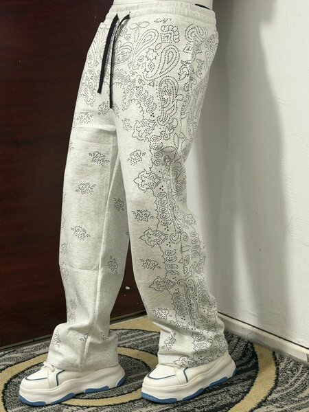 Pantalons à motif cachemire