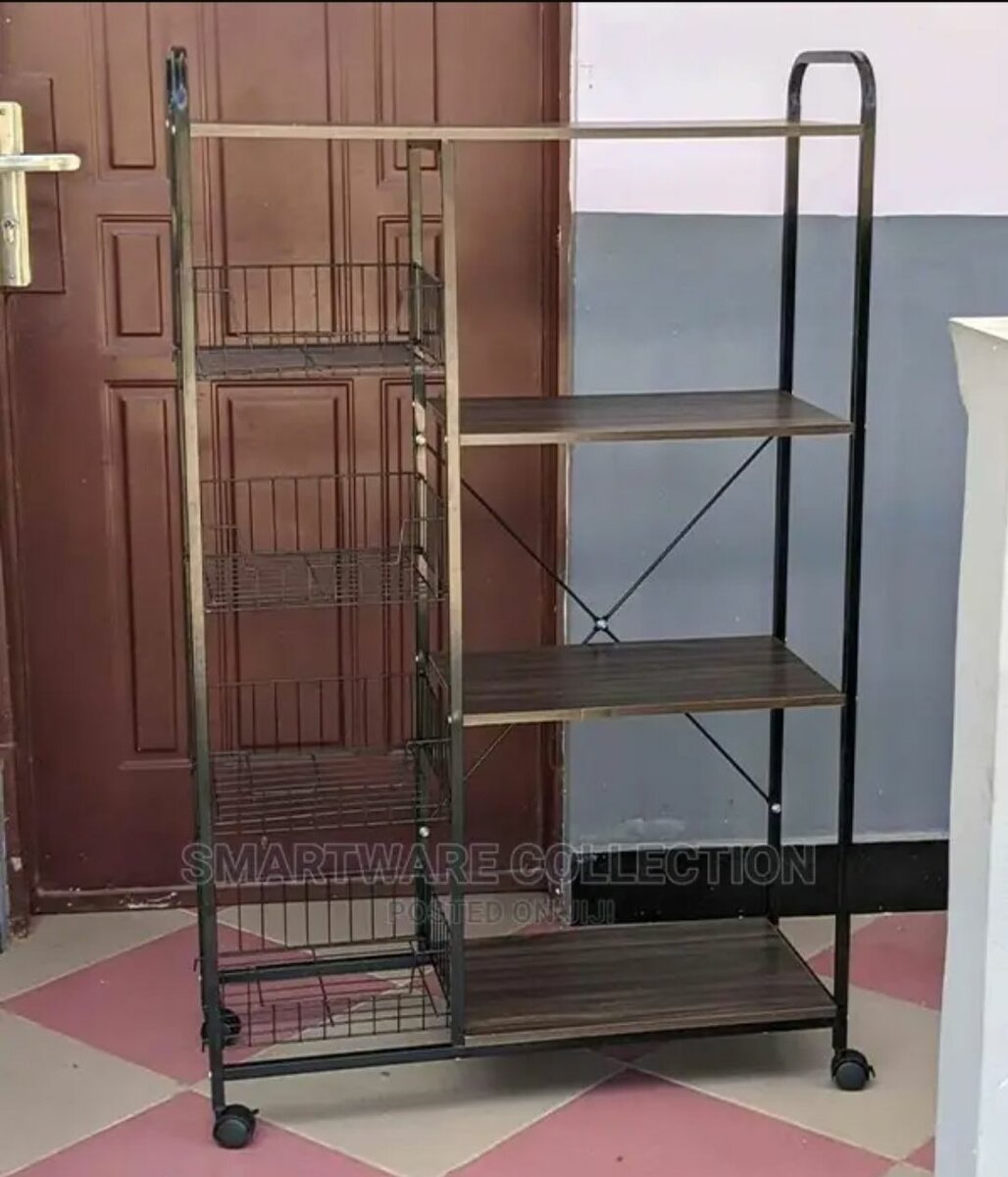 ÉTAGÈRE DE RANGEMENT 4 PANIER POUR CUISINE,  SALON ET BUREAU