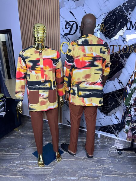 Ensemble vintage Tissu Crêpe