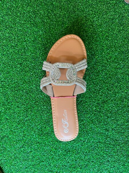 Mules élégantes pailletées