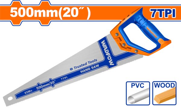 Scie à main Wadfow 20 pouces