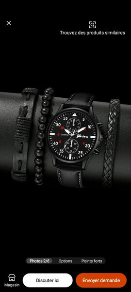 Montre Homme+ Bracelets+coffre