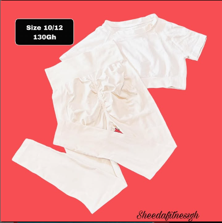 top and leggings white