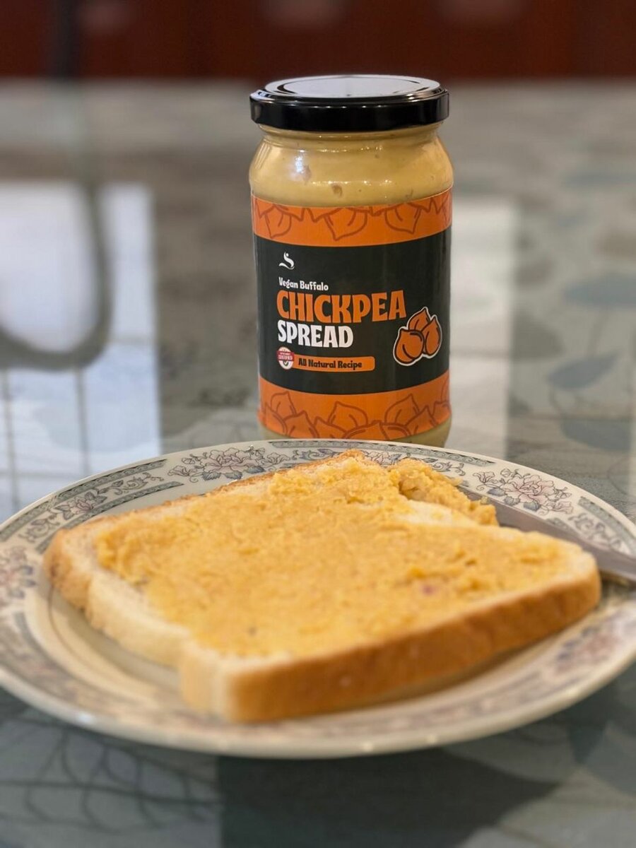 Vegan Buffalo Chickpea Spread
