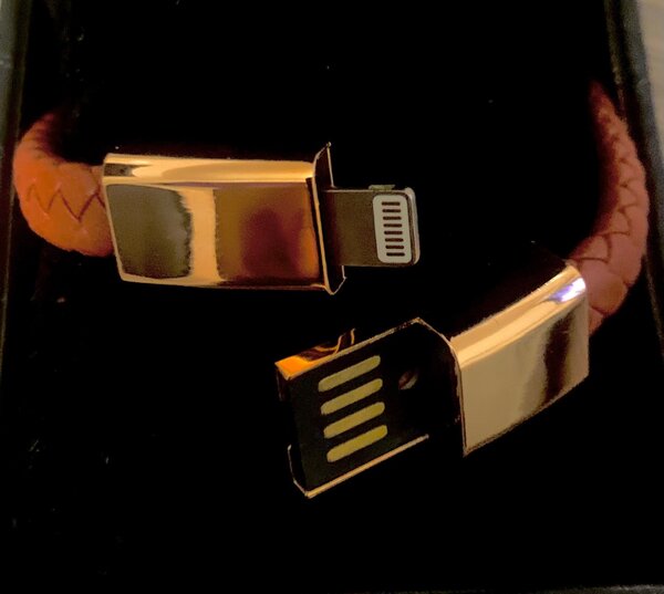 Bracelet chargeur USB élégant