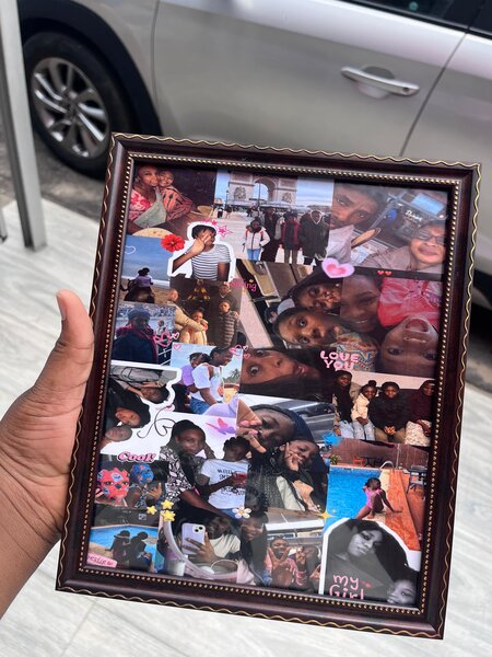 Cadre photo collage personnalisé