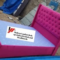 custom made bed with a high base