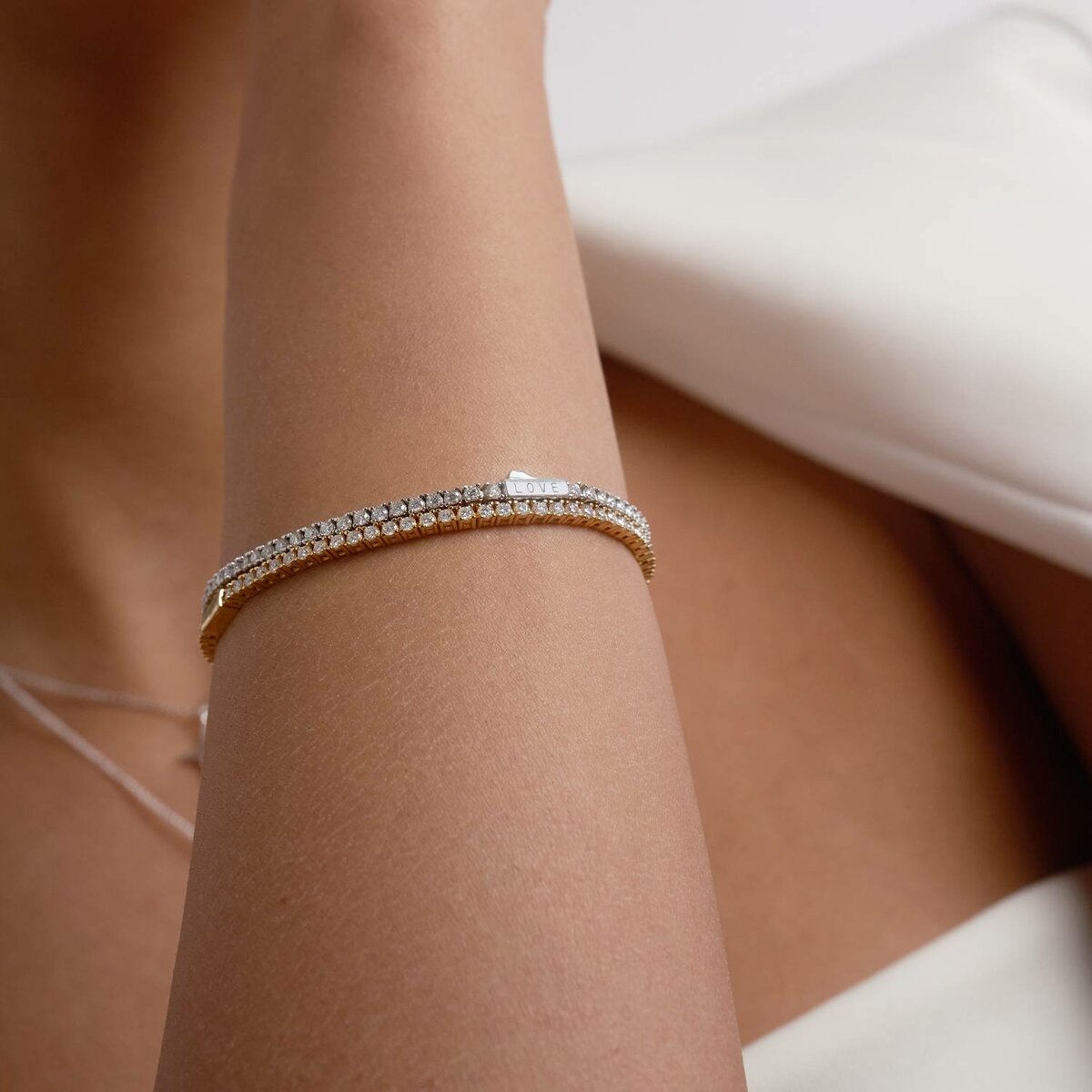 Bracelet tennis en diamants