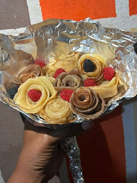 Bouquets de crêpes ,haribo