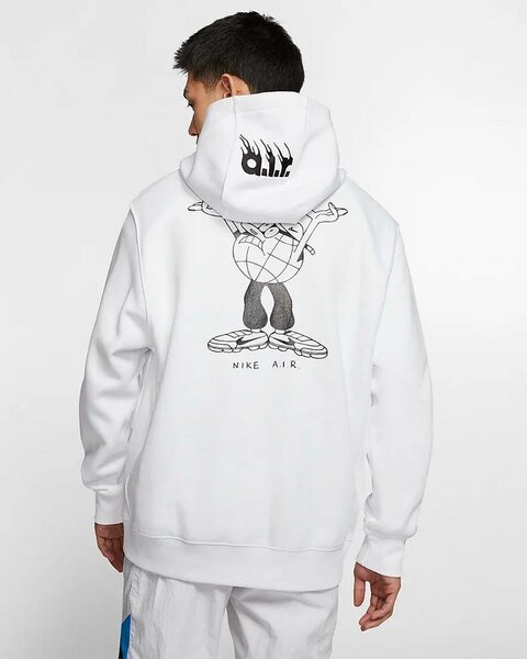 Sweat à Capuche Blanc Trendy