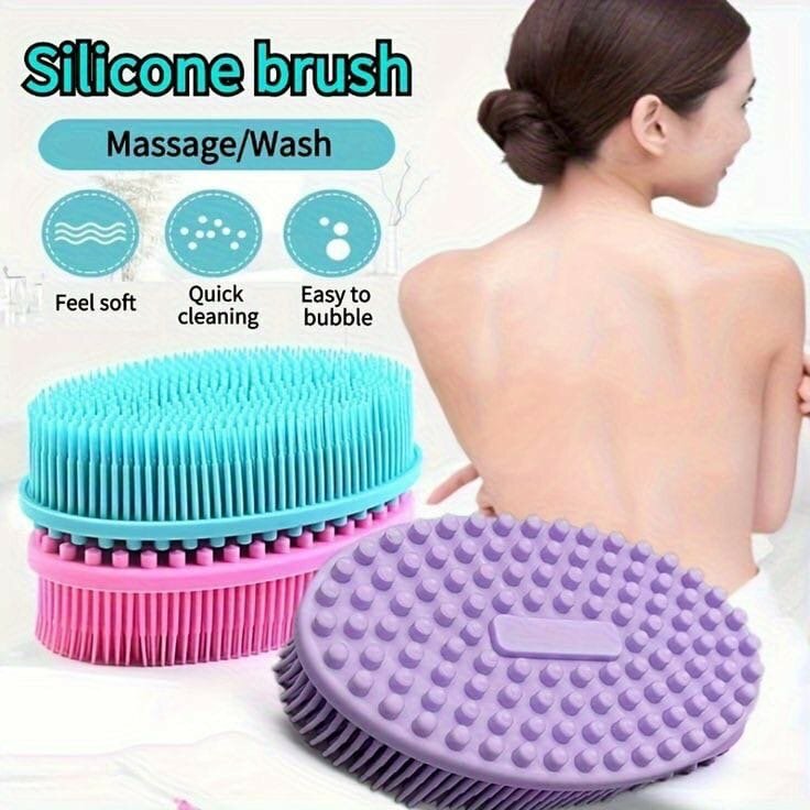 Silicon body scrub brush