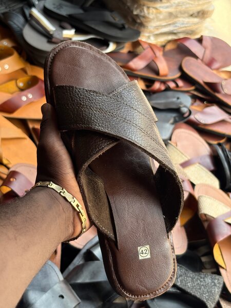 Sandales en cuir homme confort