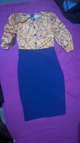 One shoulder black dress