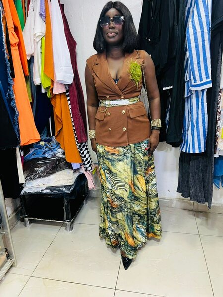 Gilet Marron Élégant Femme