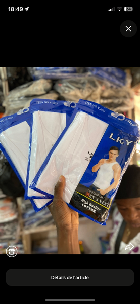 Débardeur Homme LKY Coton