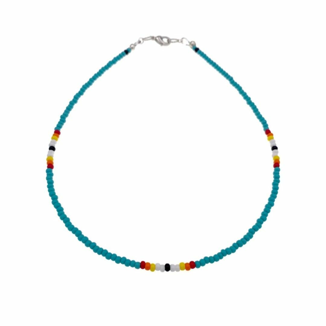 Collier en perles colorées