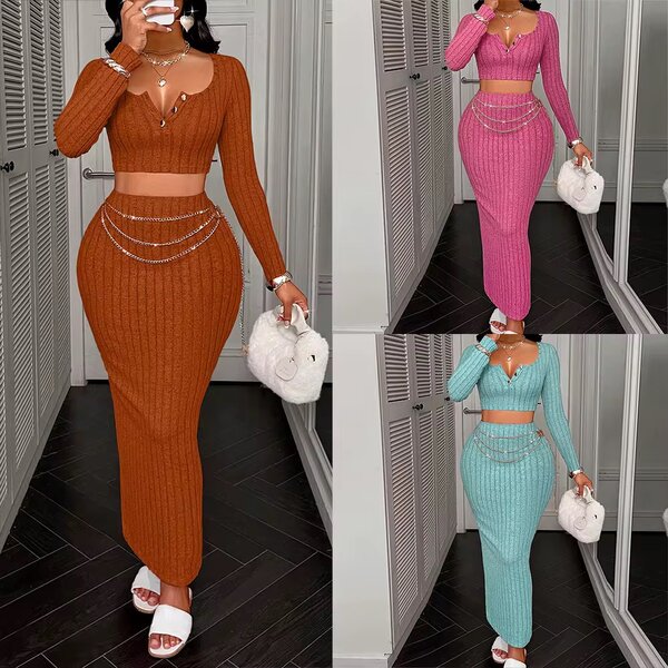 Ensemble Jupe Tricot Femme