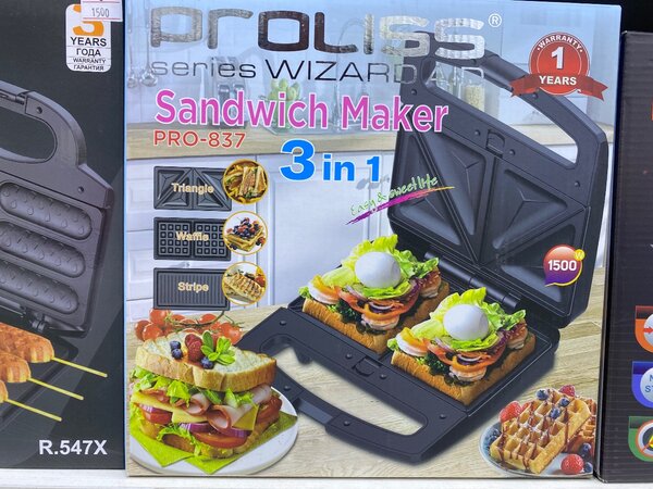 Сендвичница 3в1 PROLISS