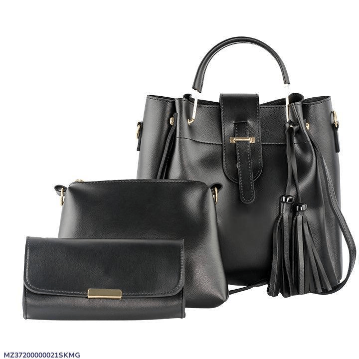 Women's Leather Plain Shoulder Bag