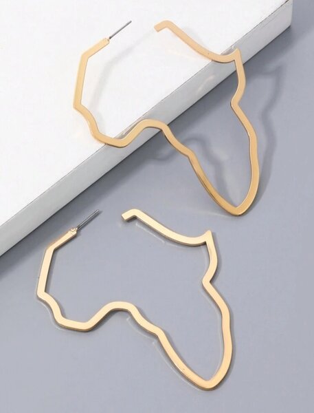 Boucles d'oreilles carte Afrique