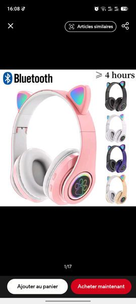 Casque Bluetooth Écouteurs