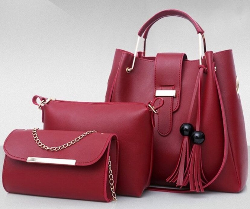 3 PCS Women Bags Ladies Bags Handbags Purse Shoulder Bags To