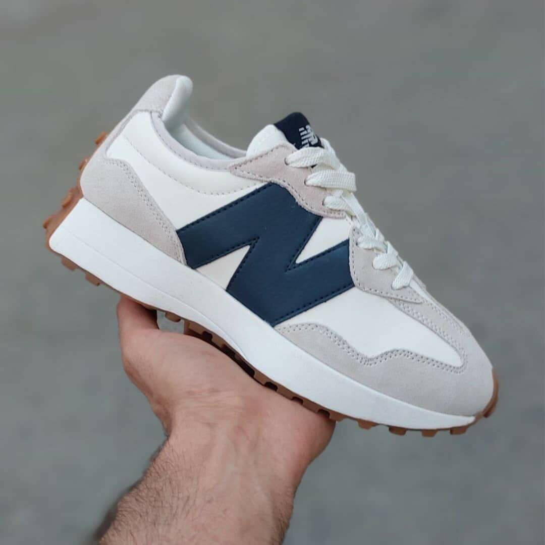 Baskets rétro blanches hommes