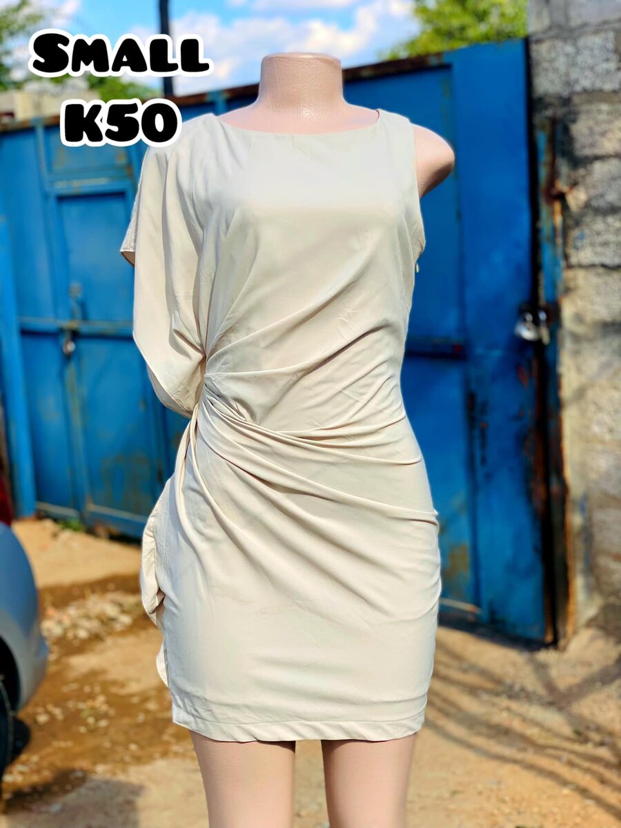 women's beige dress