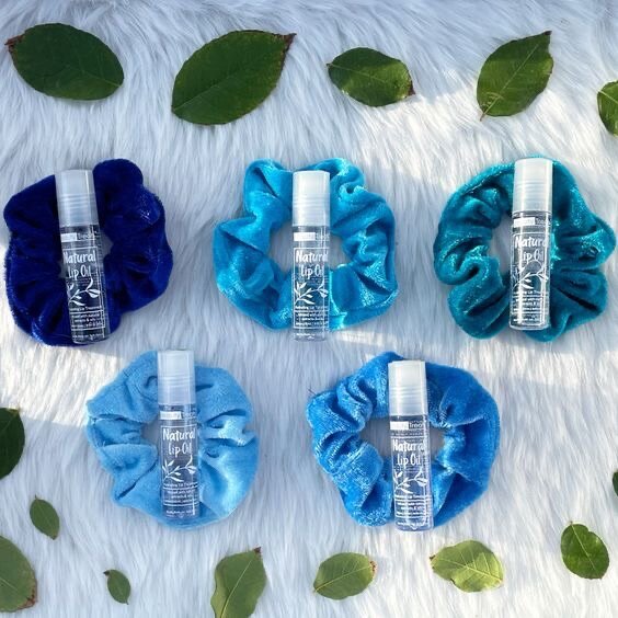 Ensemble Gloss Lèvres et Scrunchies