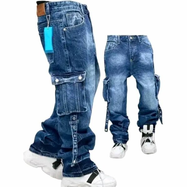 Jeans cargo décontractés homme