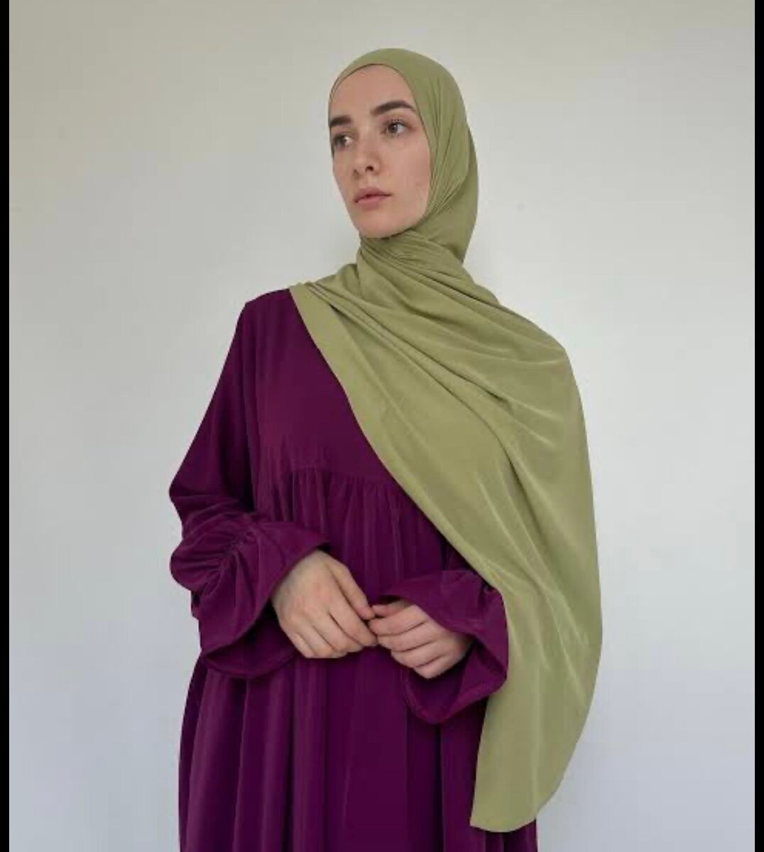 Robe longue fluide hijab