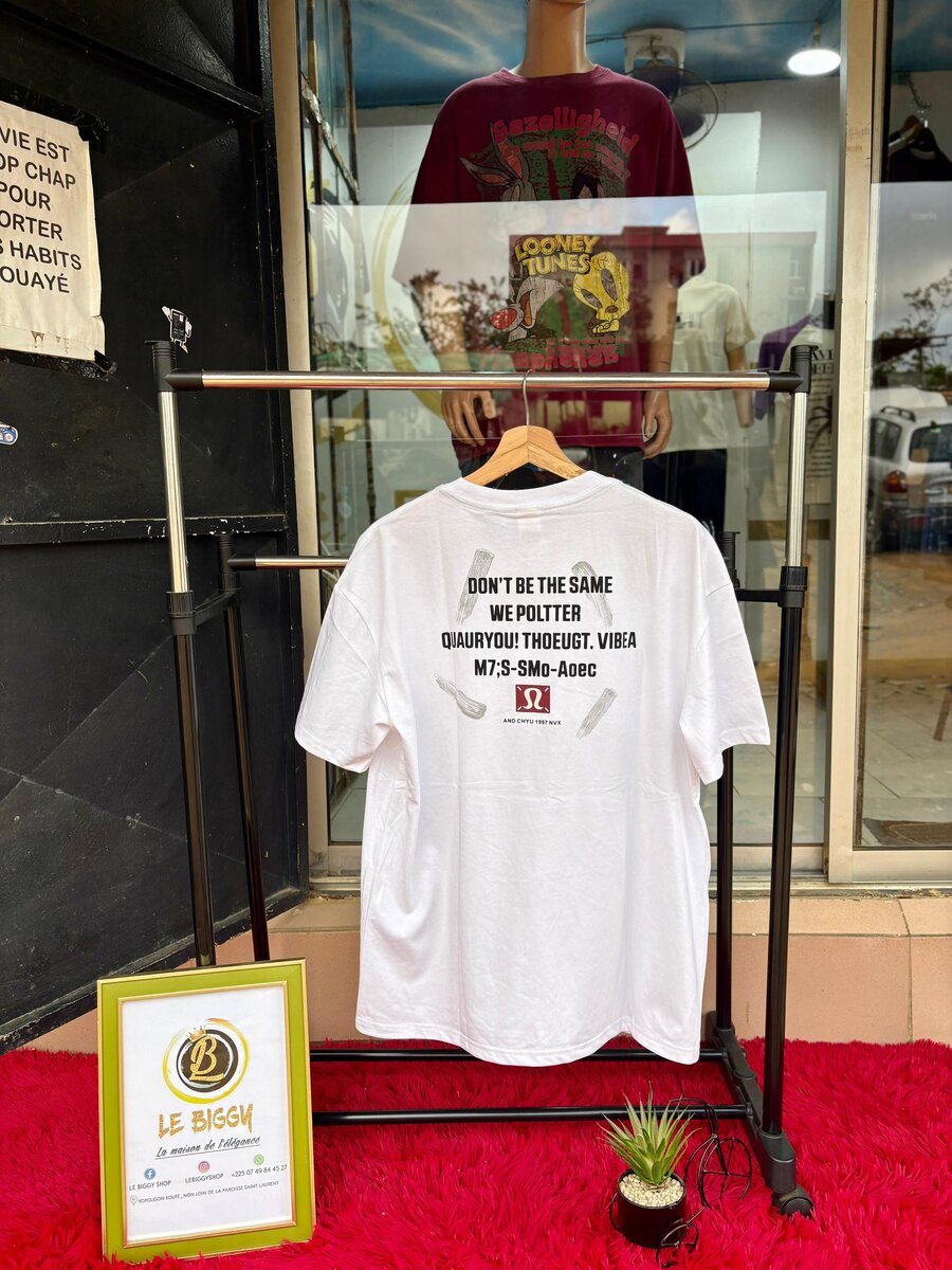 T-shirt en coton imprimé unique