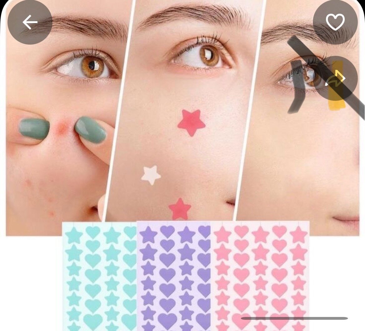 Patches anti-acné en étoile