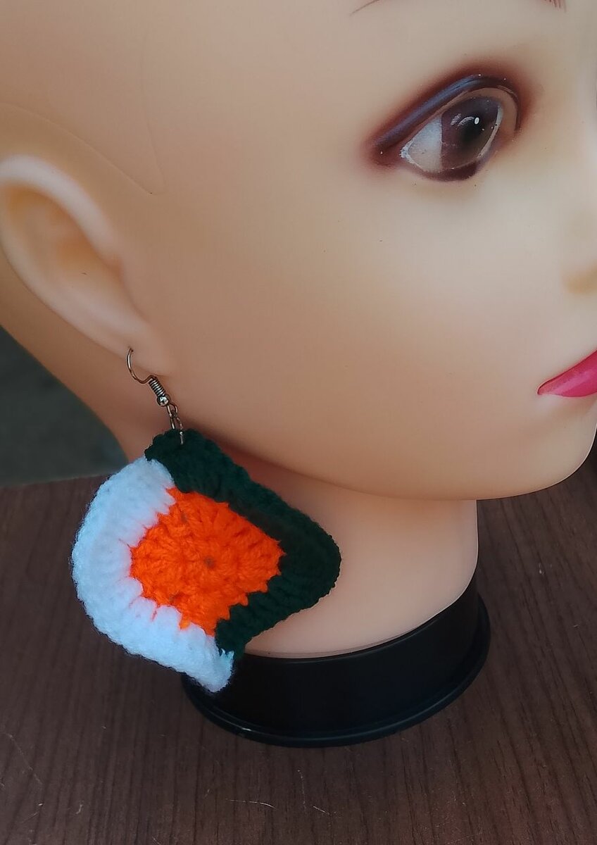 Boucles d'oreilles crochet artisanal