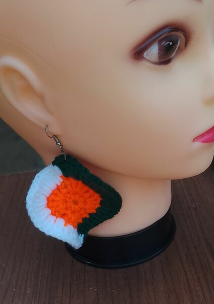 Boucles d'oreilles crochet artisanal