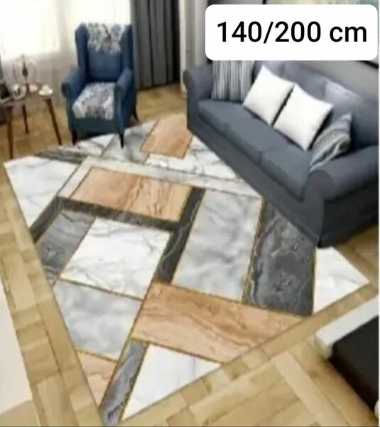 Tapis moderne marbré 140x200cm