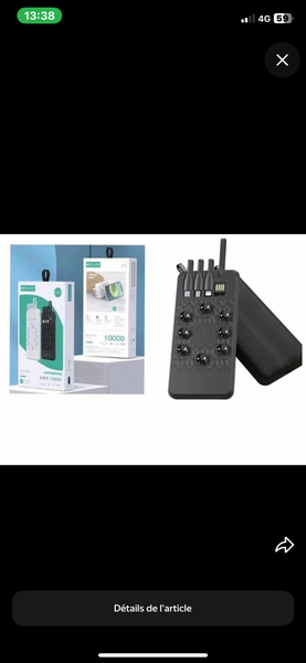 Chargeur rapide Oraimo 10000mAh