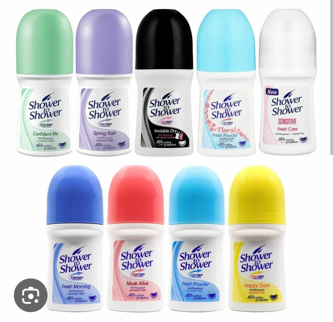 Shower to shower roll on