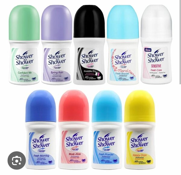 Shower to shower roll on