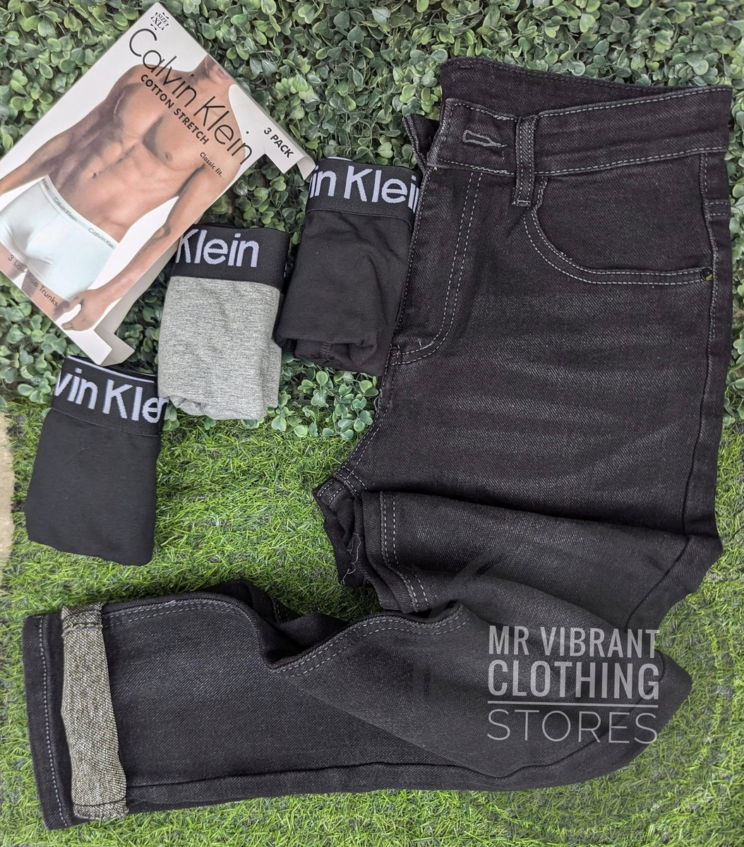 Combo of a Trousers and a  set of 3 boxers