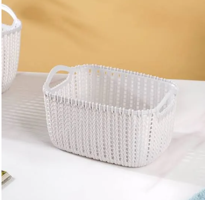 KIWI KNIT-KNOT 3 SIZE STORAGE RECTANGLE FRUIT BASKET COLOR RANDOM